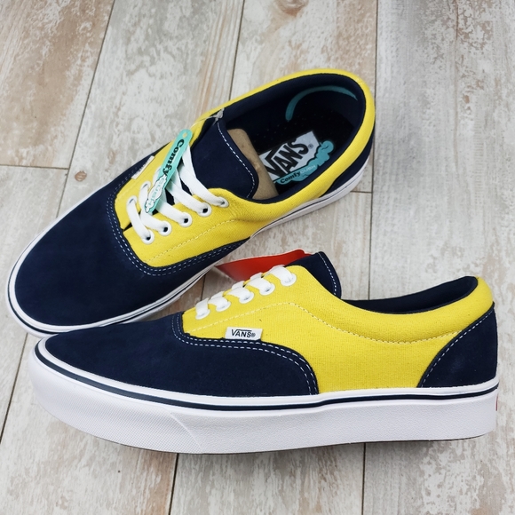 Vans Era Comfycush Suede/Canvas Dress Blues/Yellow - Picture 4 of 9